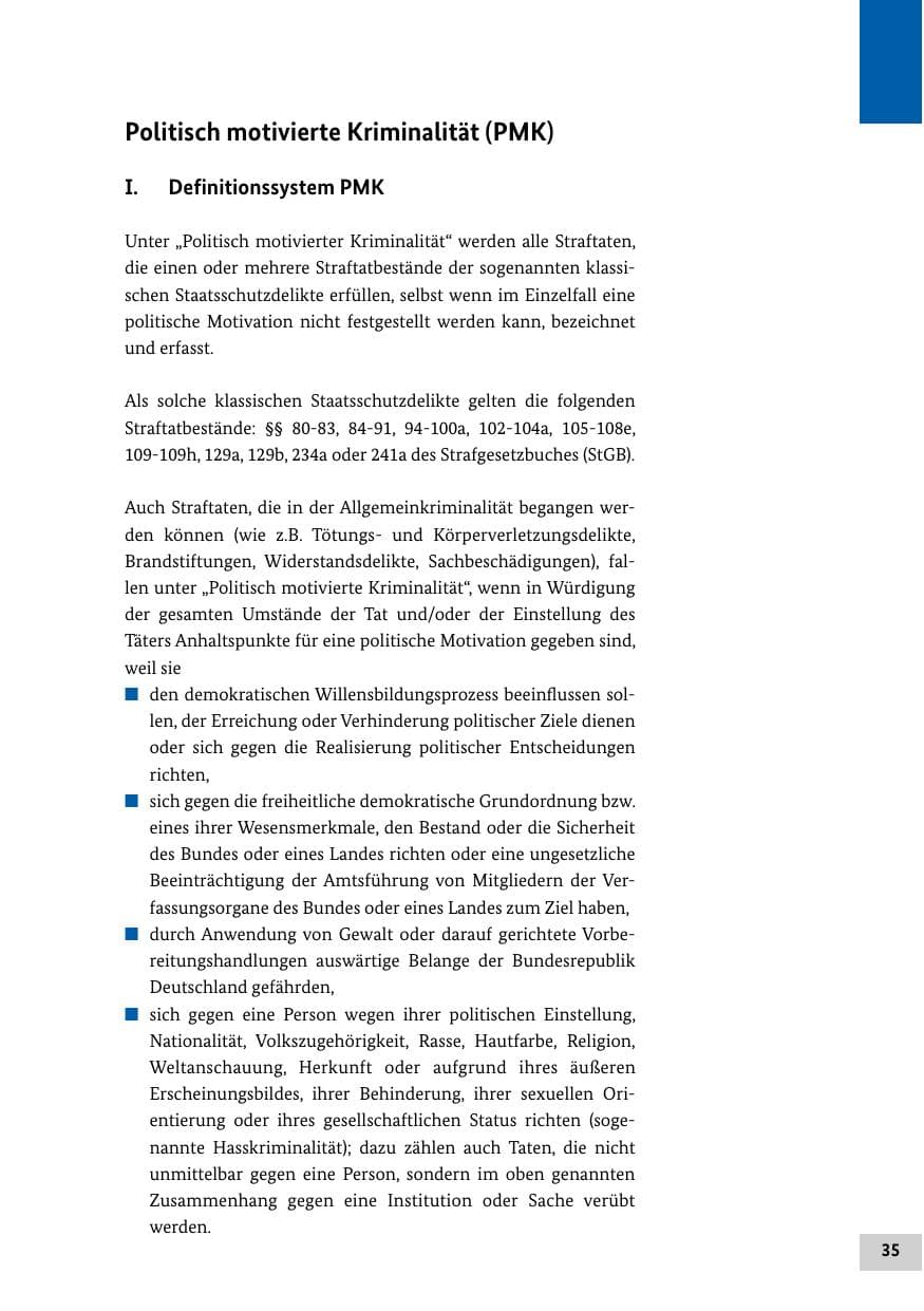 Seite 34 des Verfassungsschutzbericht 2013 Bund