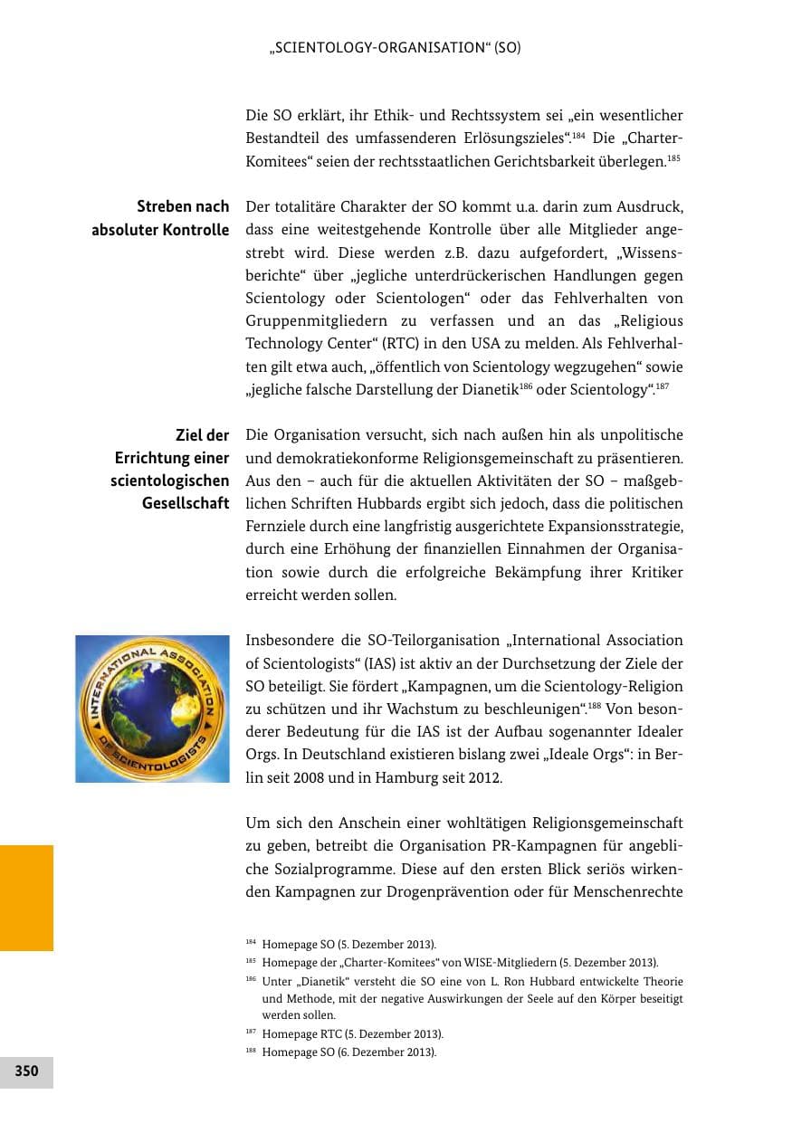 Seite 349 des Verfassungsschutzbericht 2013 Bund