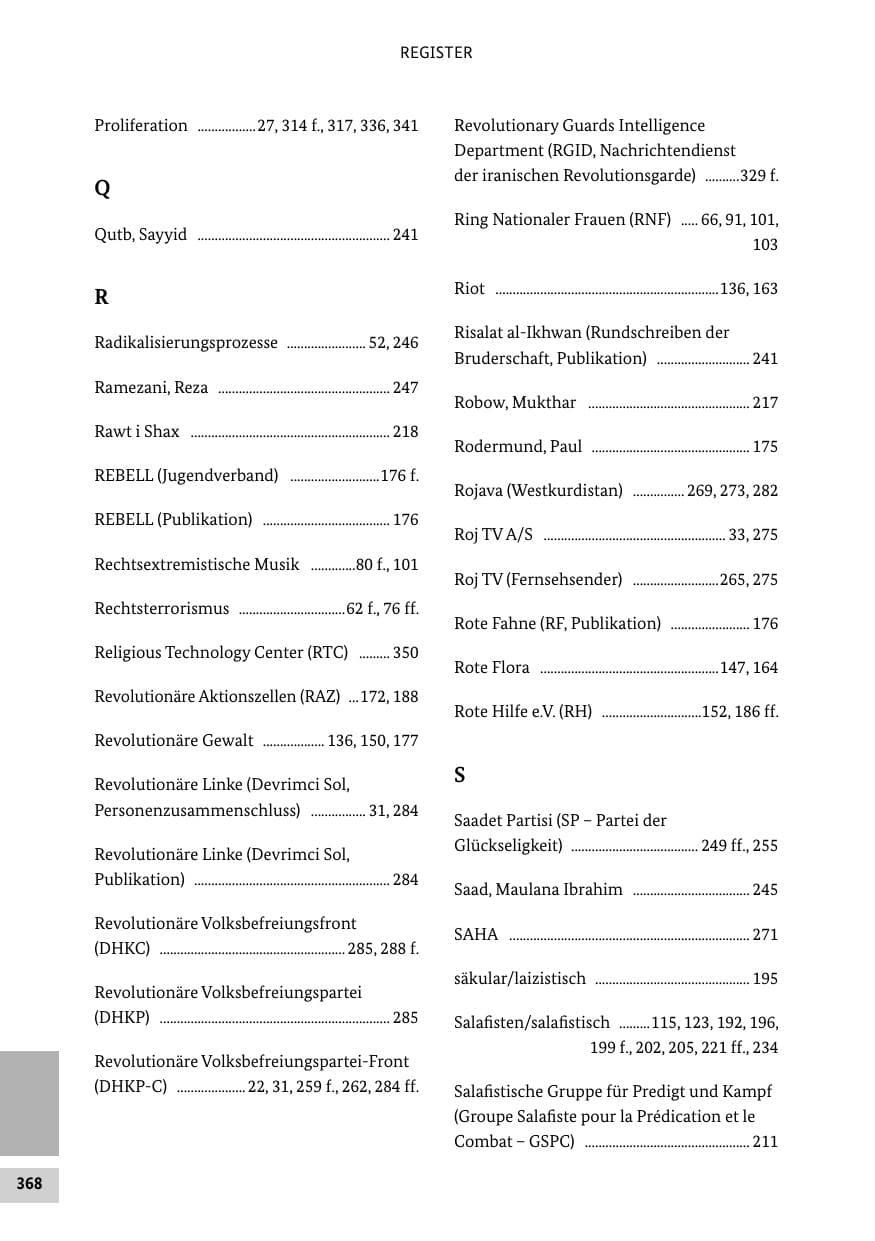 Seite 367 des Verfassungsschutzbericht 2013 Bund