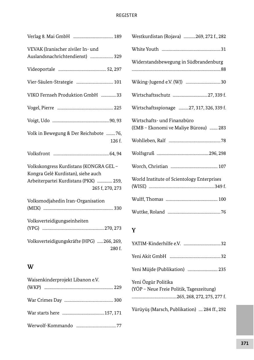 Seite 370 des Verfassungsschutzbericht 2013 Bund