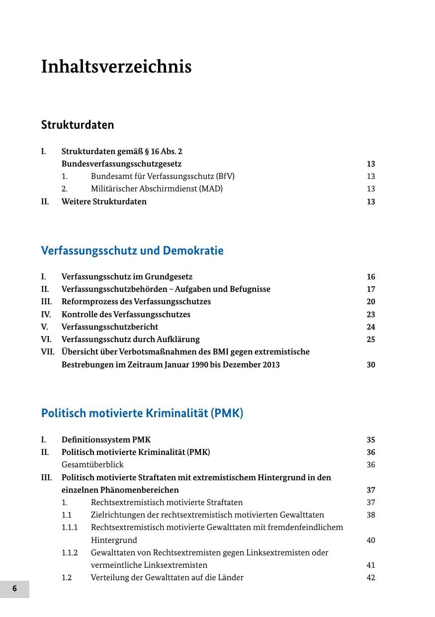 Seite 5 des Verfassungsschutzbericht 2013 Bund