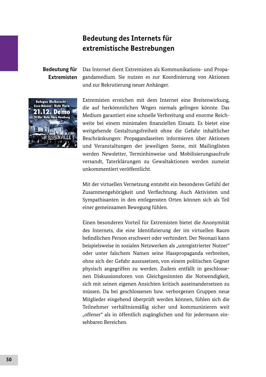 Seite 49 des Verfassungsschutzbericht 2013 Bund
