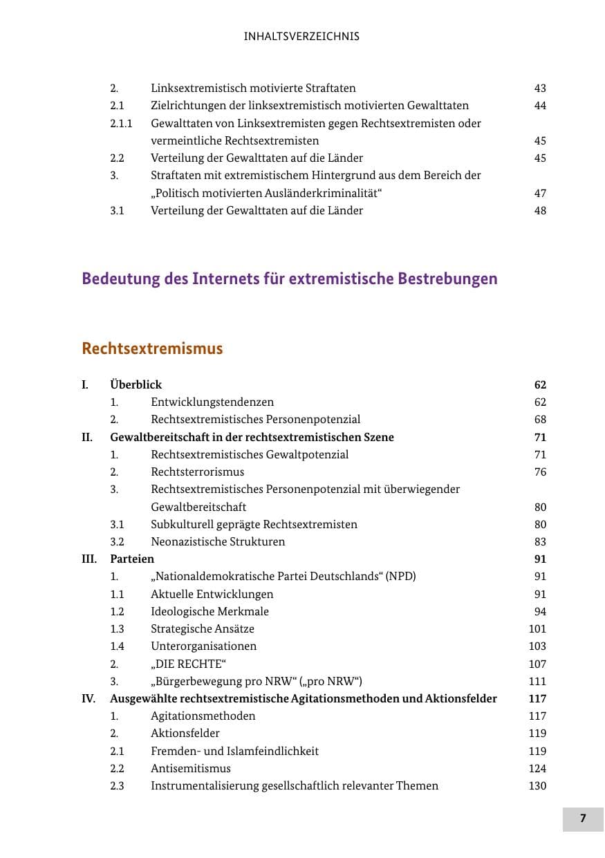 Seite 6 des Verfassungsschutzbericht 2013 Bund