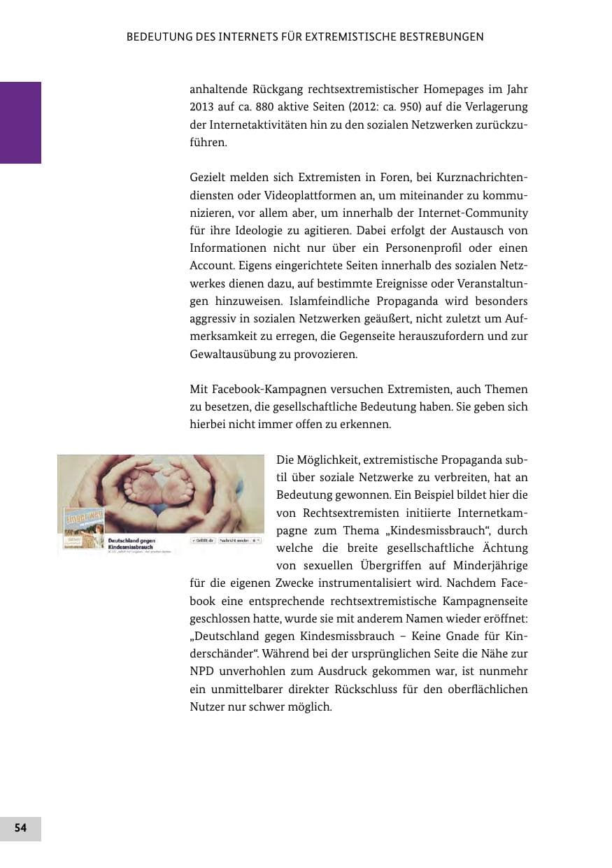 Seite 53 des Verfassungsschutzbericht 2013 Bund
