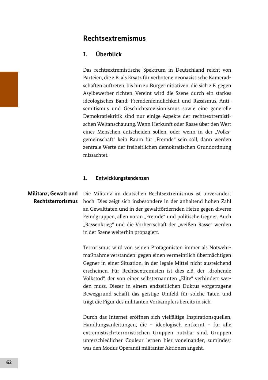 Seite 61 des Verfassungsschutzbericht 2013 Bund