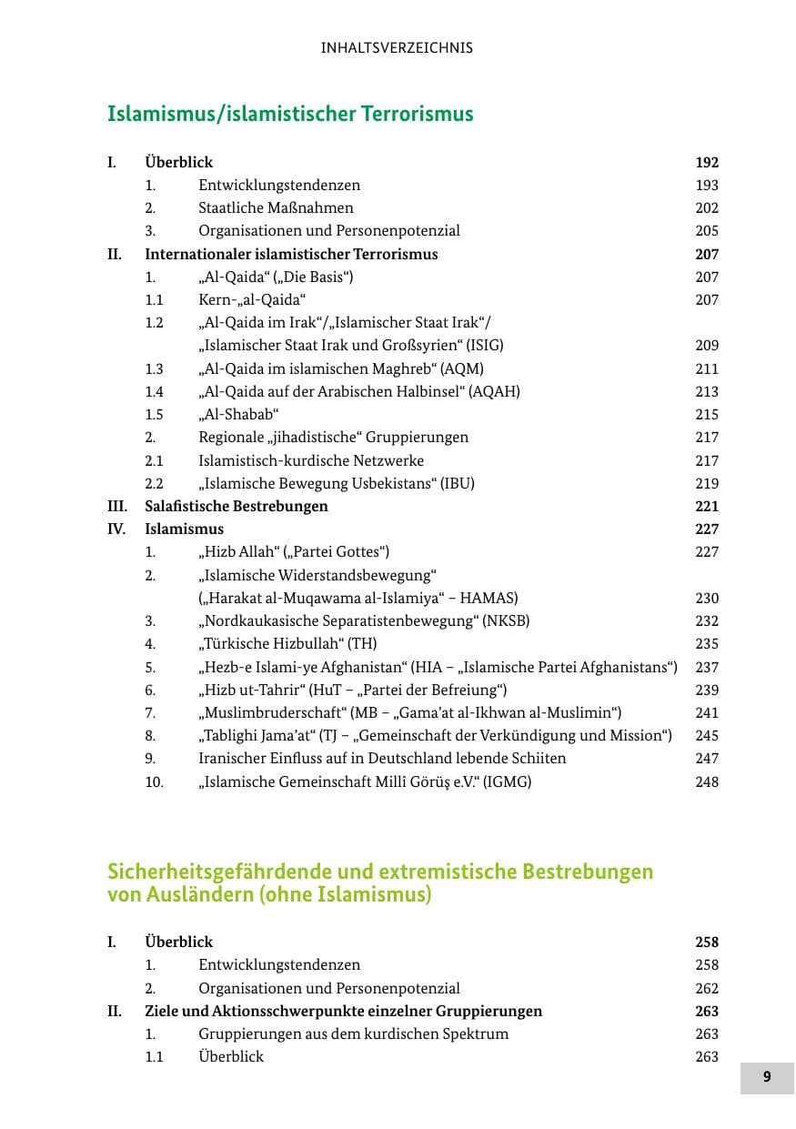 Seite 8 des Verfassungsschutzbericht 2013 Bund