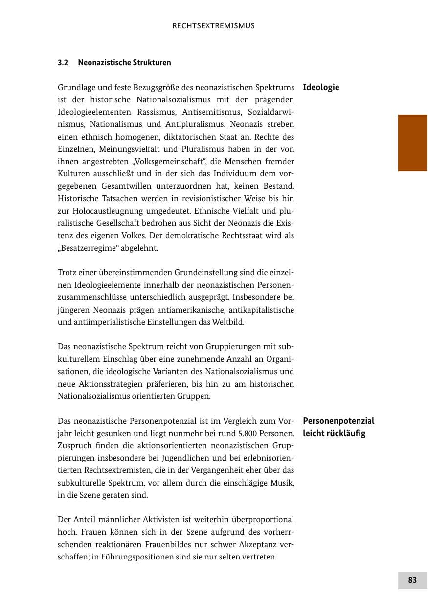 Seite 82 des Verfassungsschutzbericht 2013 Bund