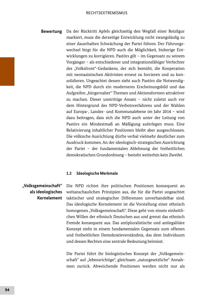 Seite 93 des Verfassungsschutzbericht 2013 Bund