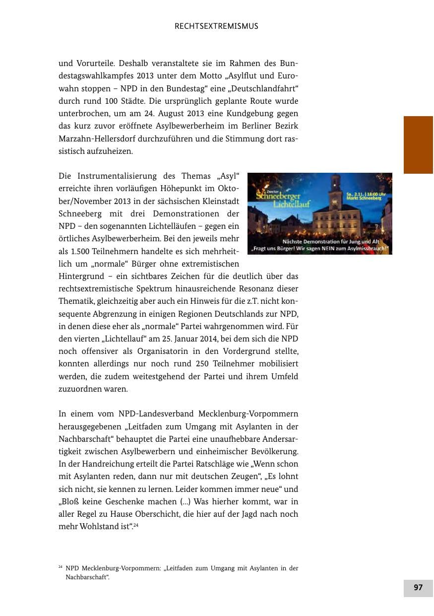 Seite 96 des Verfassungsschutzbericht 2013 Bund