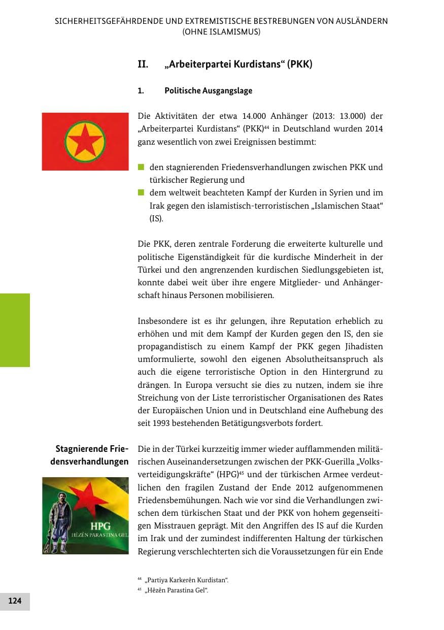 Seite 123 des Verfassungsschutzbericht 2014 Bund