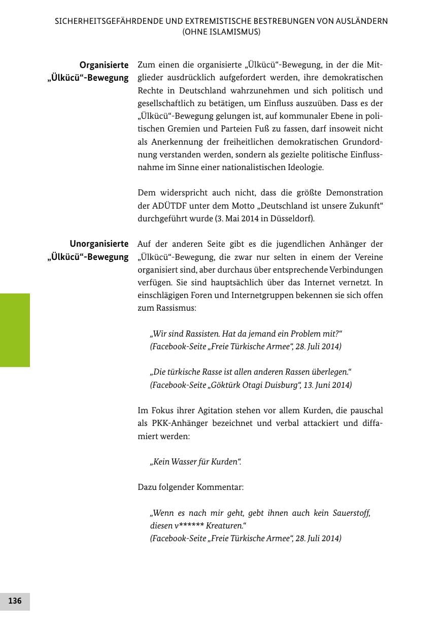 Seite 135 des Verfassungsschutzbericht 2014 Bund