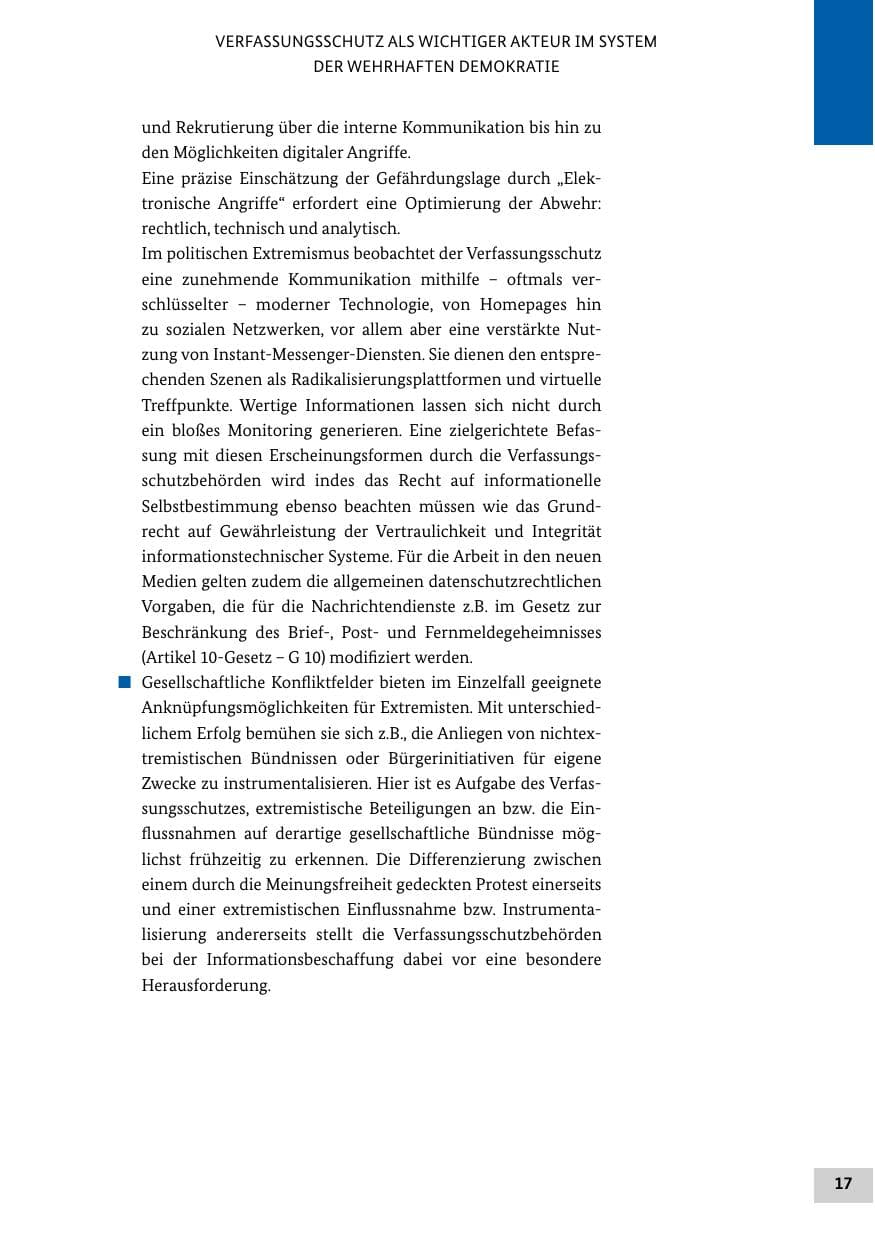 Seite 16 des Verfassungsschutzbericht 2014 Bund