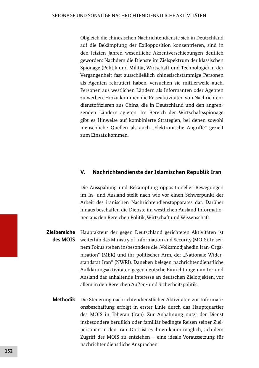 Seite 151 des Verfassungsschutzbericht 2014 Bund