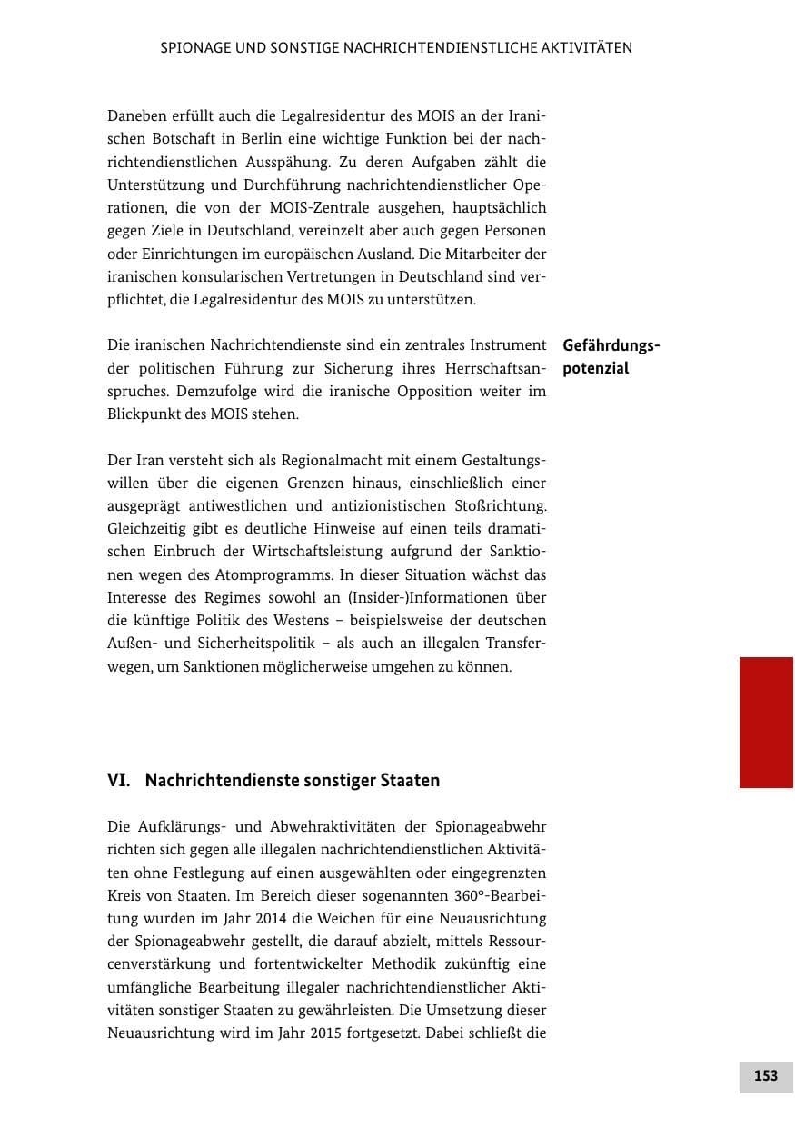 Seite 152 des Verfassungsschutzbericht 2014 Bund