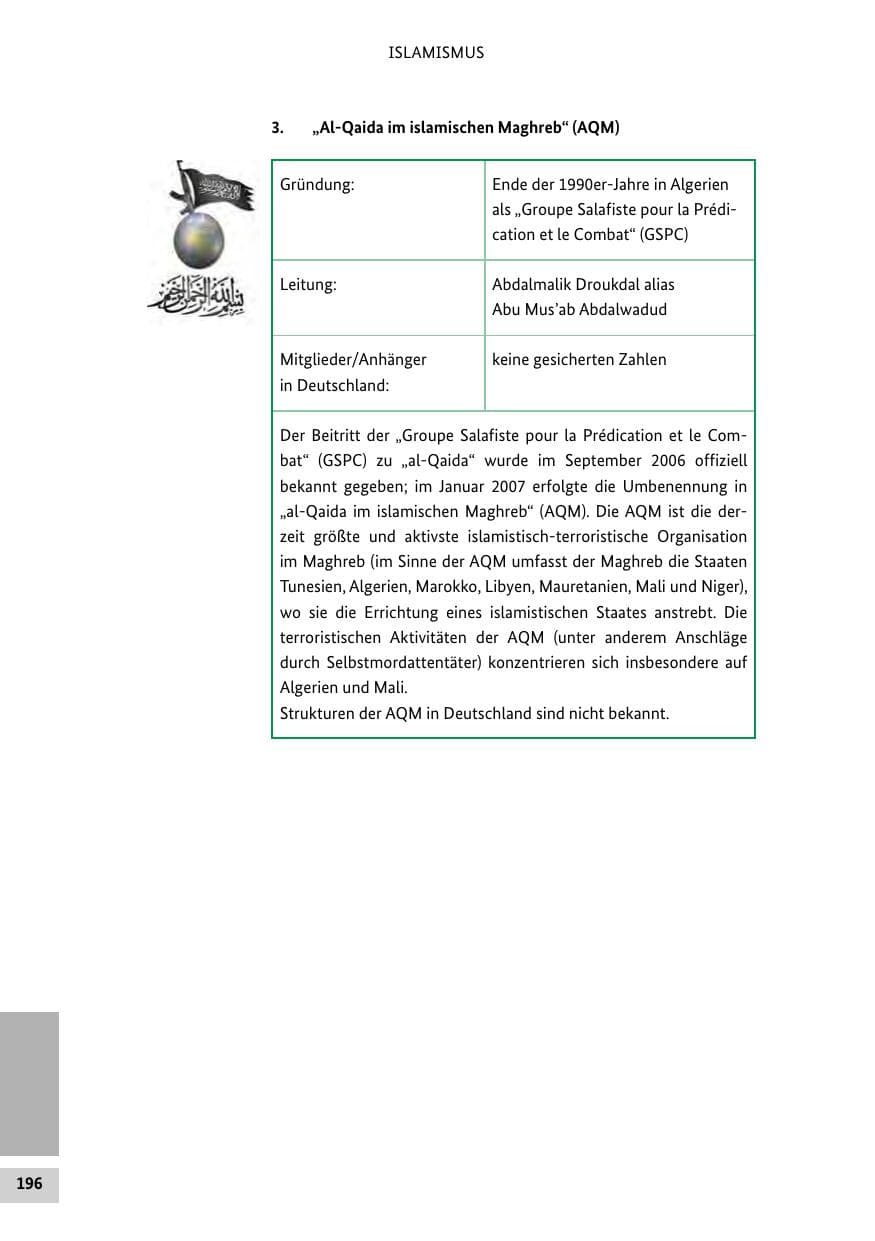 Seite 195 des Verfassungsschutzbericht 2014 Bund