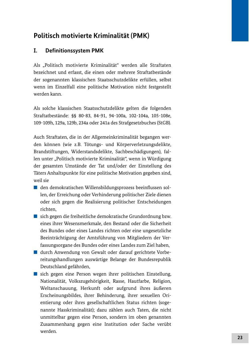 Seite 22 des Verfassungsschutzbericht 2014 Bund