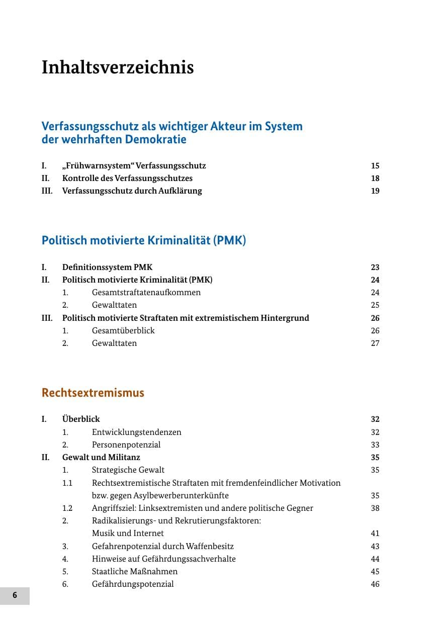 Seite 5 des Verfassungsschutzbericht 2014 Bund
