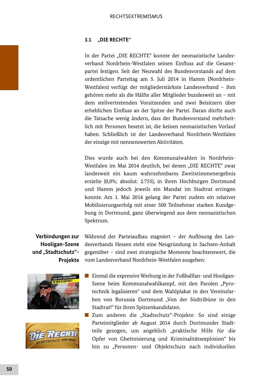 Seite 49 des Verfassungsschutzbericht 2014 Bund