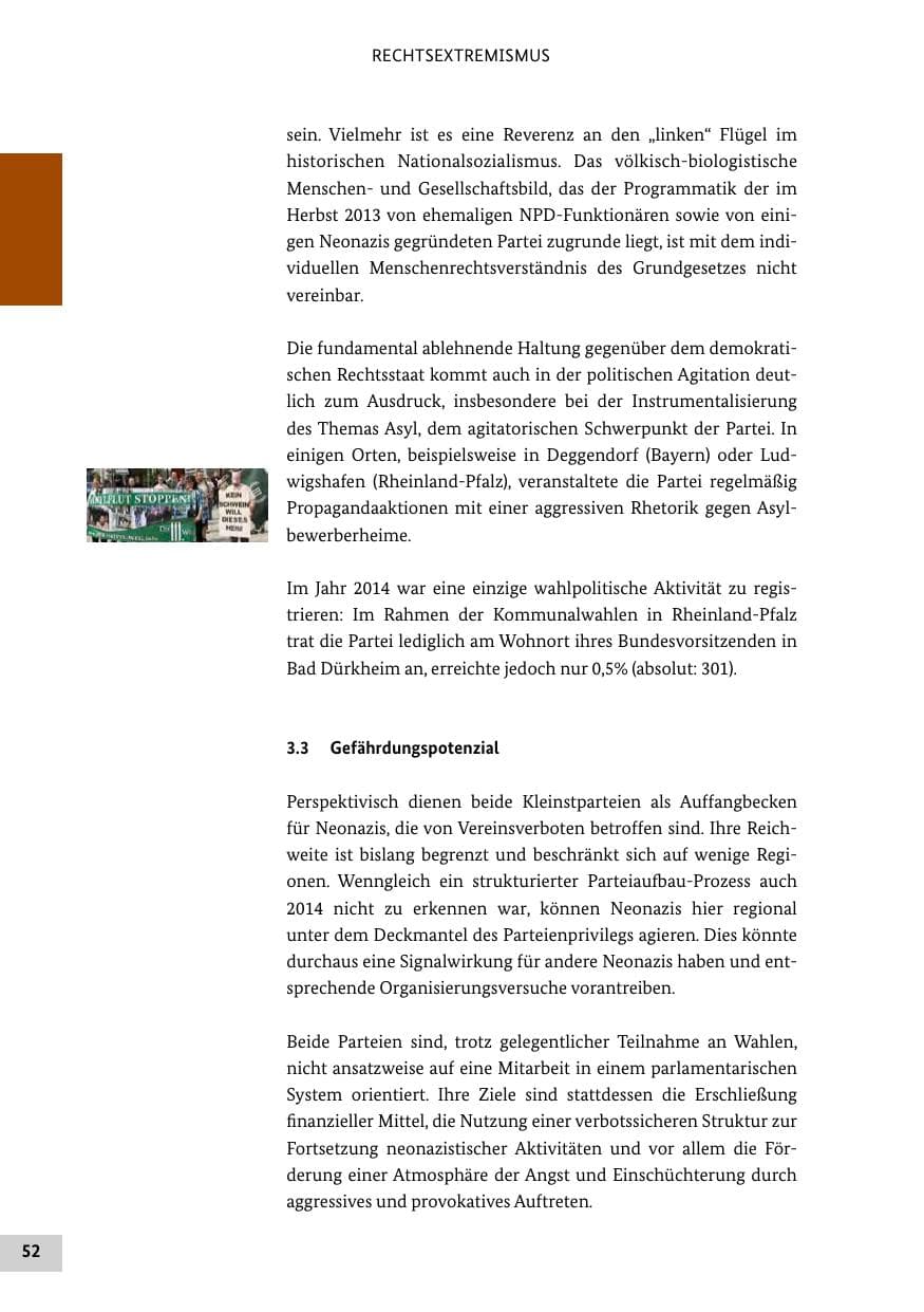 Seite 51 des Verfassungsschutzbericht 2014 Bund