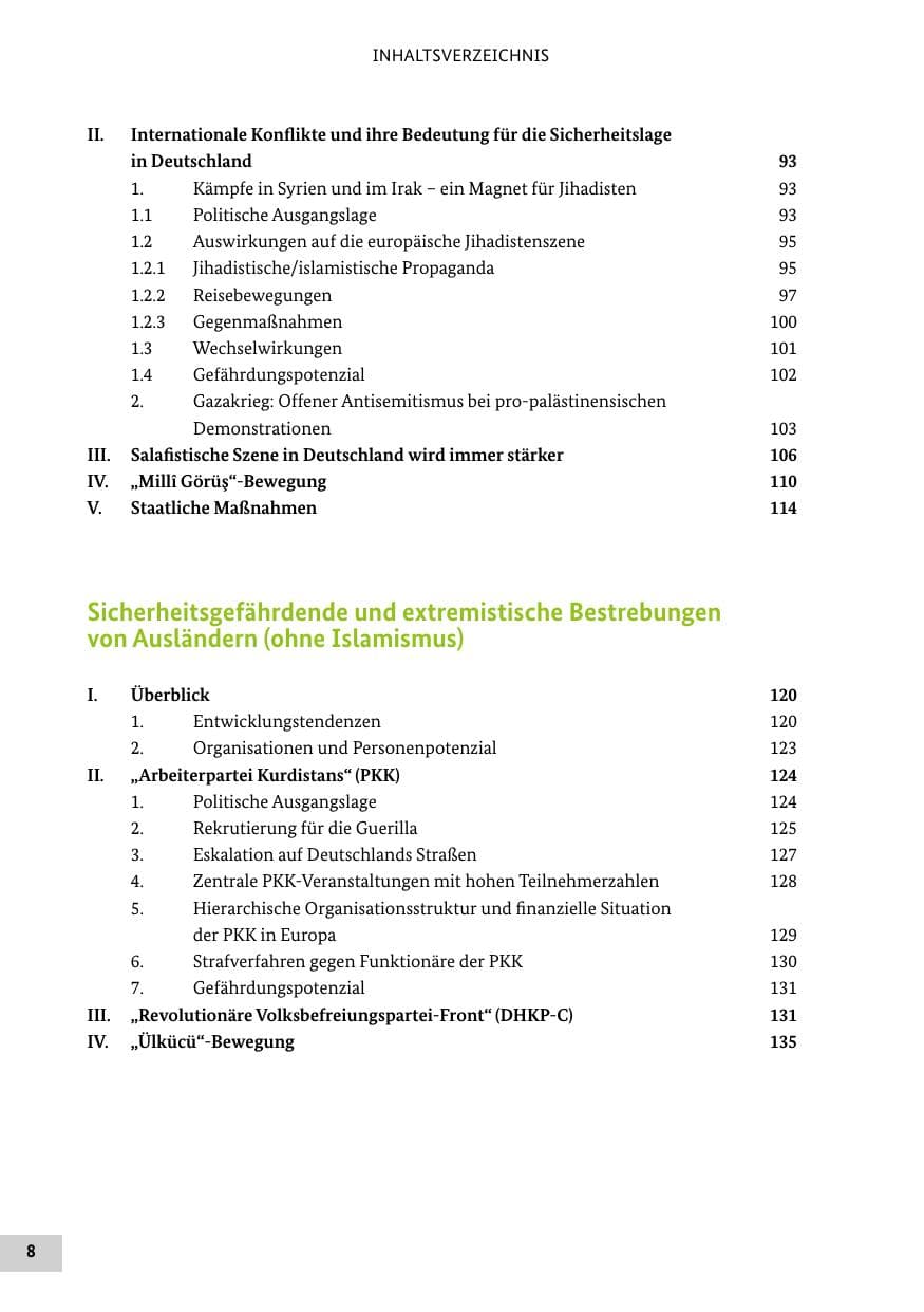 Seite 7 des Verfassungsschutzbericht 2014 Bund