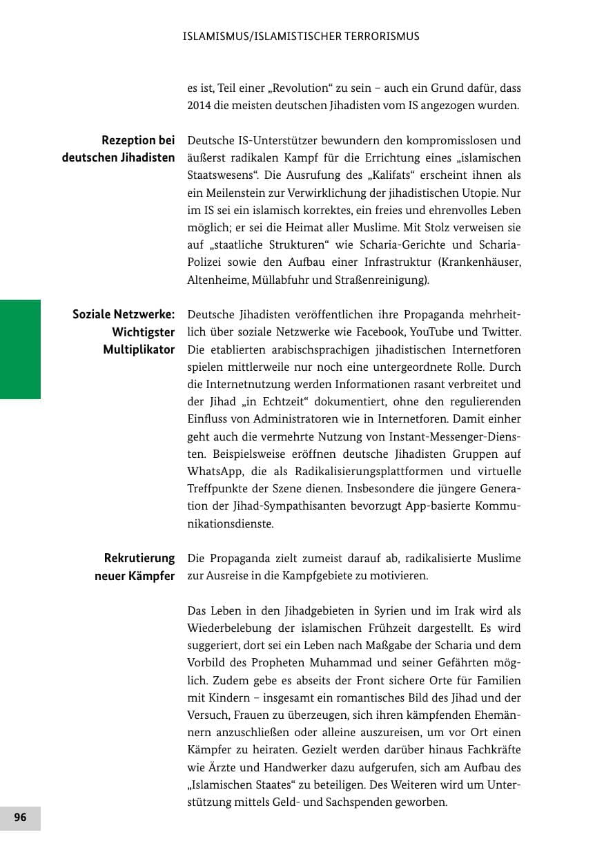 Seite 95 des Verfassungsschutzbericht 2014 Bund