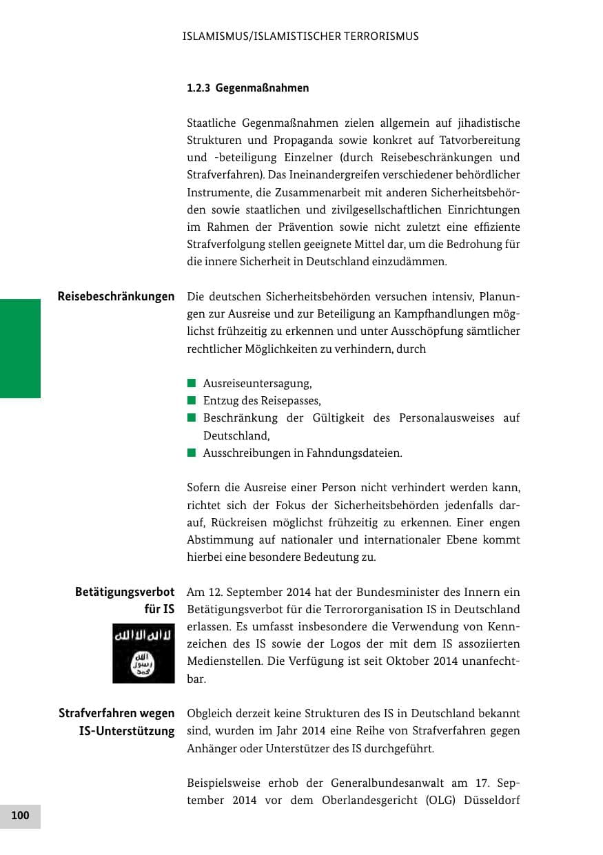 Seite 99 des Verfassungsschutzbericht 2014 Bund