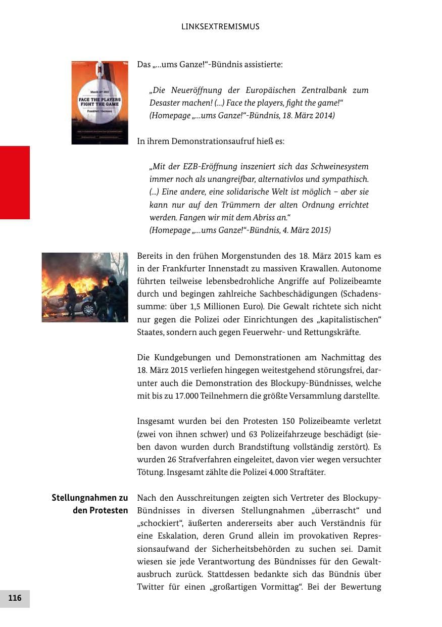 Seite 115 des Verfassungsschutzbericht 2015 Bund