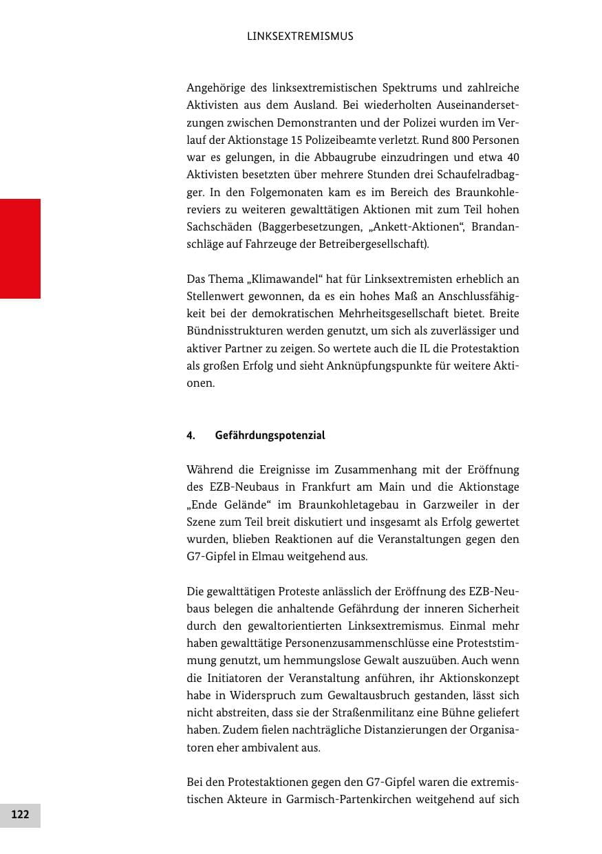 Seite 121 des Verfassungsschutzbericht 2015 Bund