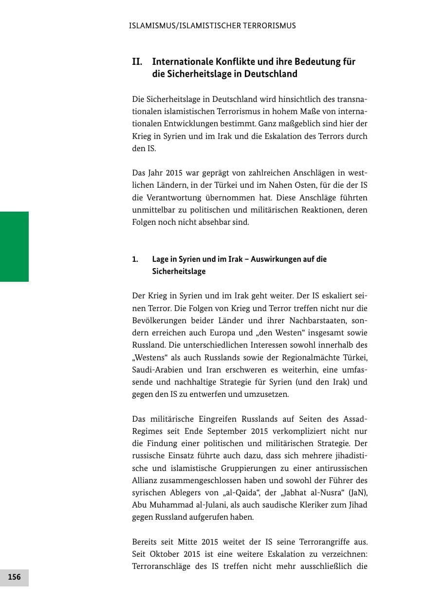 Seite 155 des Verfassungsschutzbericht 2015 Bund