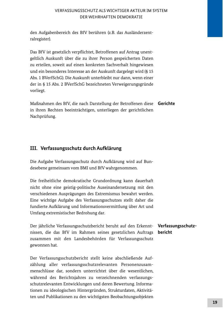 Seite 18 des Verfassungsschutzbericht 2015 Bund