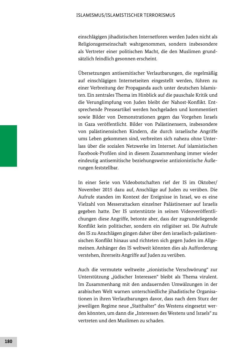 Seite 179 des Verfassungsschutzbericht 2015 Bund