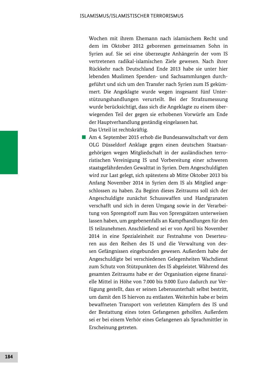 Seite 183 des Verfassungsschutzbericht 2015 Bund