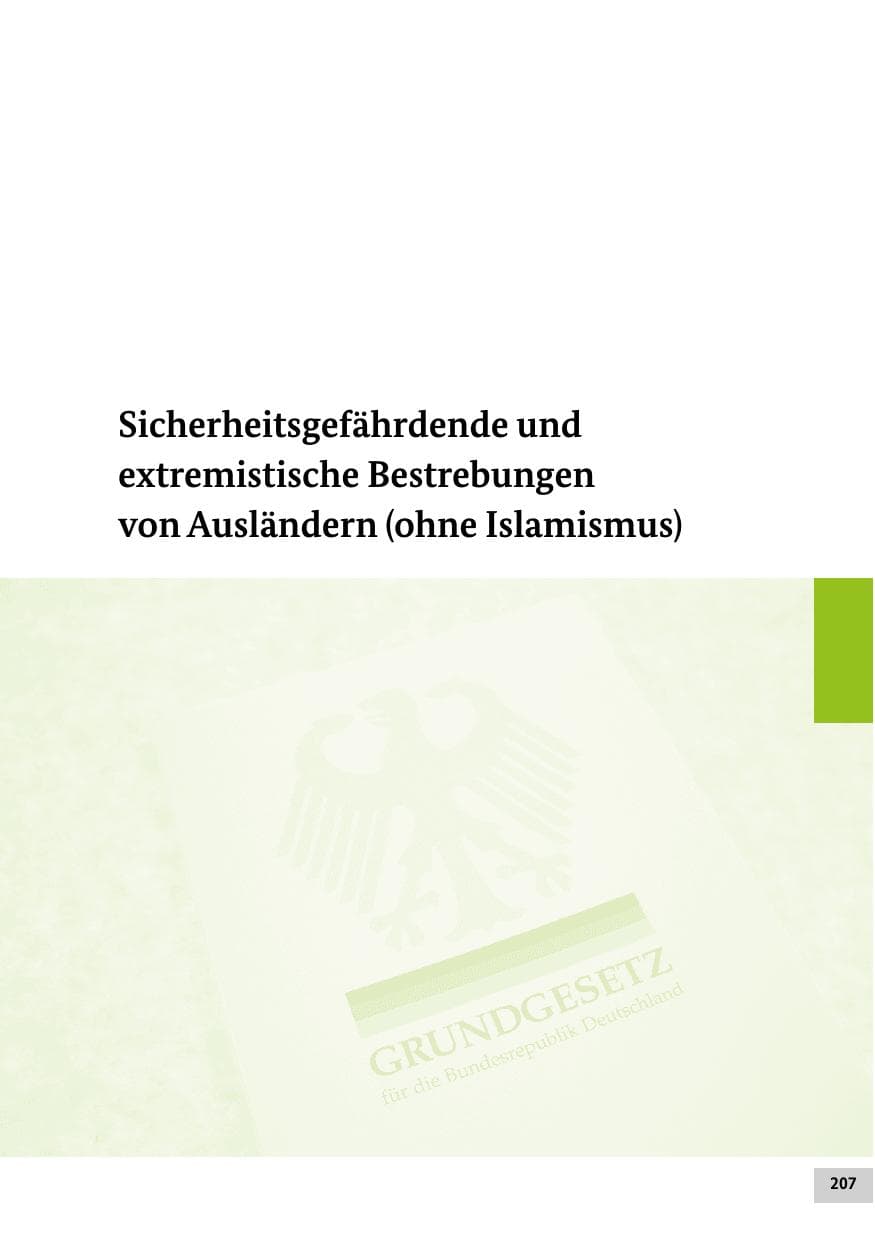 Seite 206 des Verfassungsschutzbericht 2015 Bund