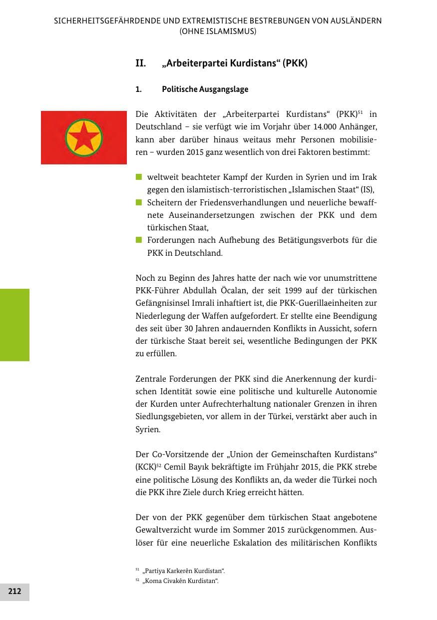 Seite 211 des Verfassungsschutzbericht 2015 Bund