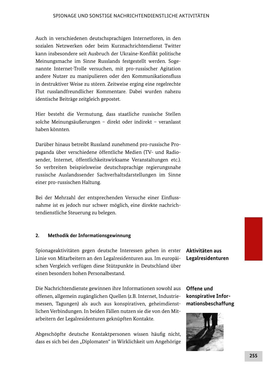 Seite 254 des Verfassungsschutzbericht 2015 Bund