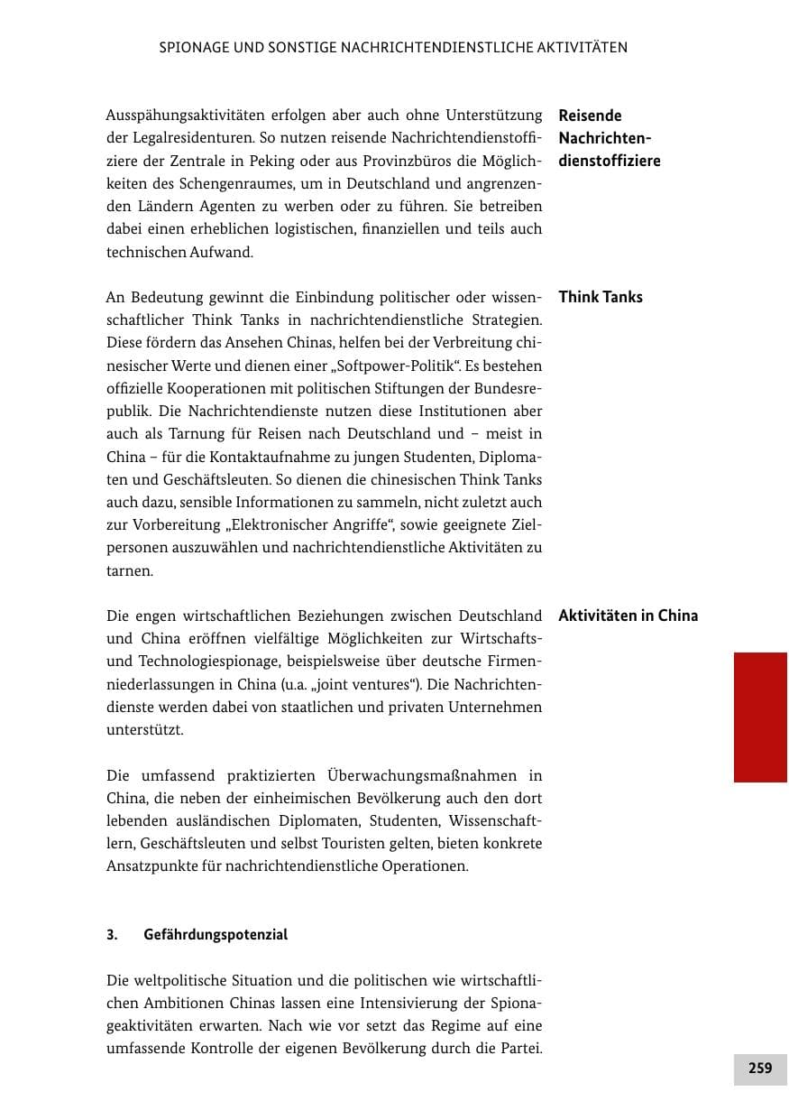 Seite 258 des Verfassungsschutzbericht 2015 Bund