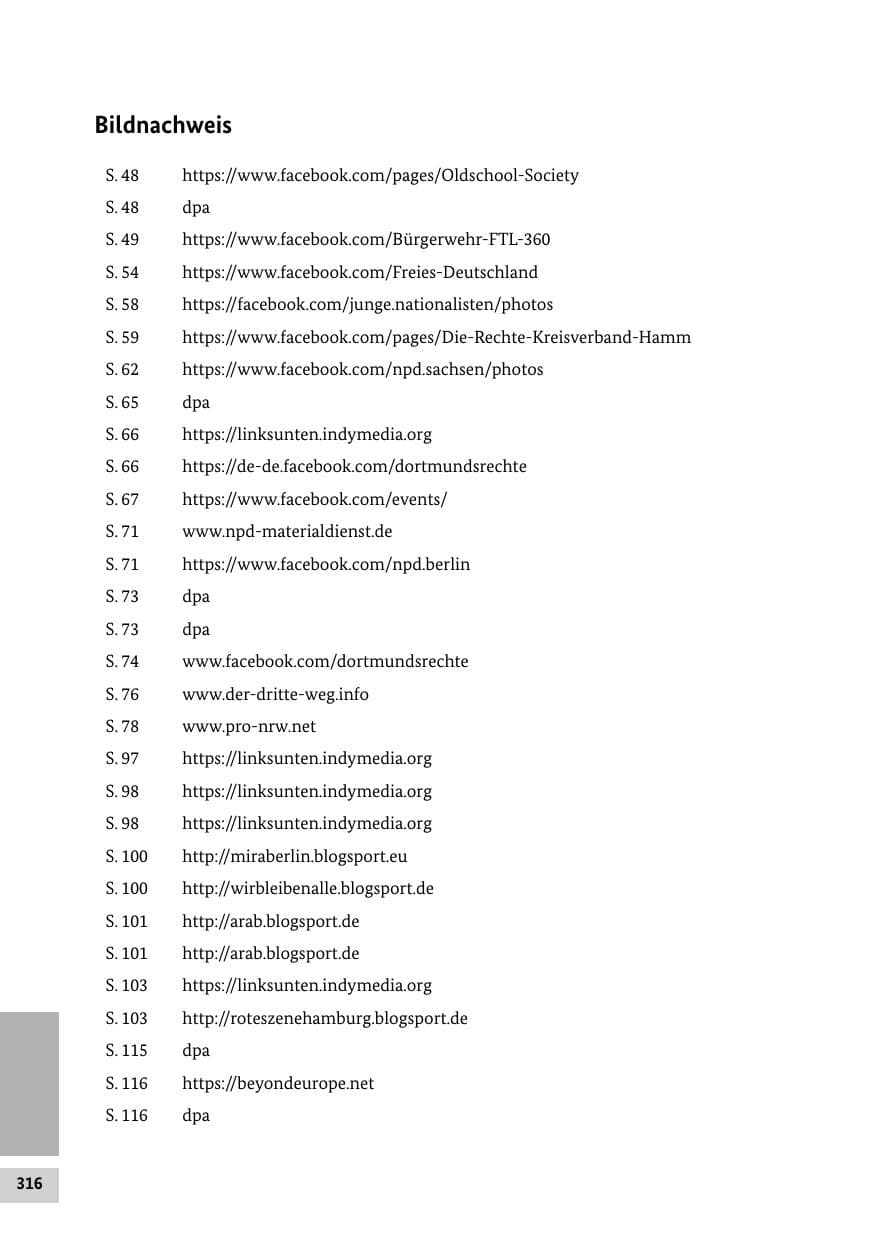 Seite 315 des Verfassungsschutzbericht 2015 Bund