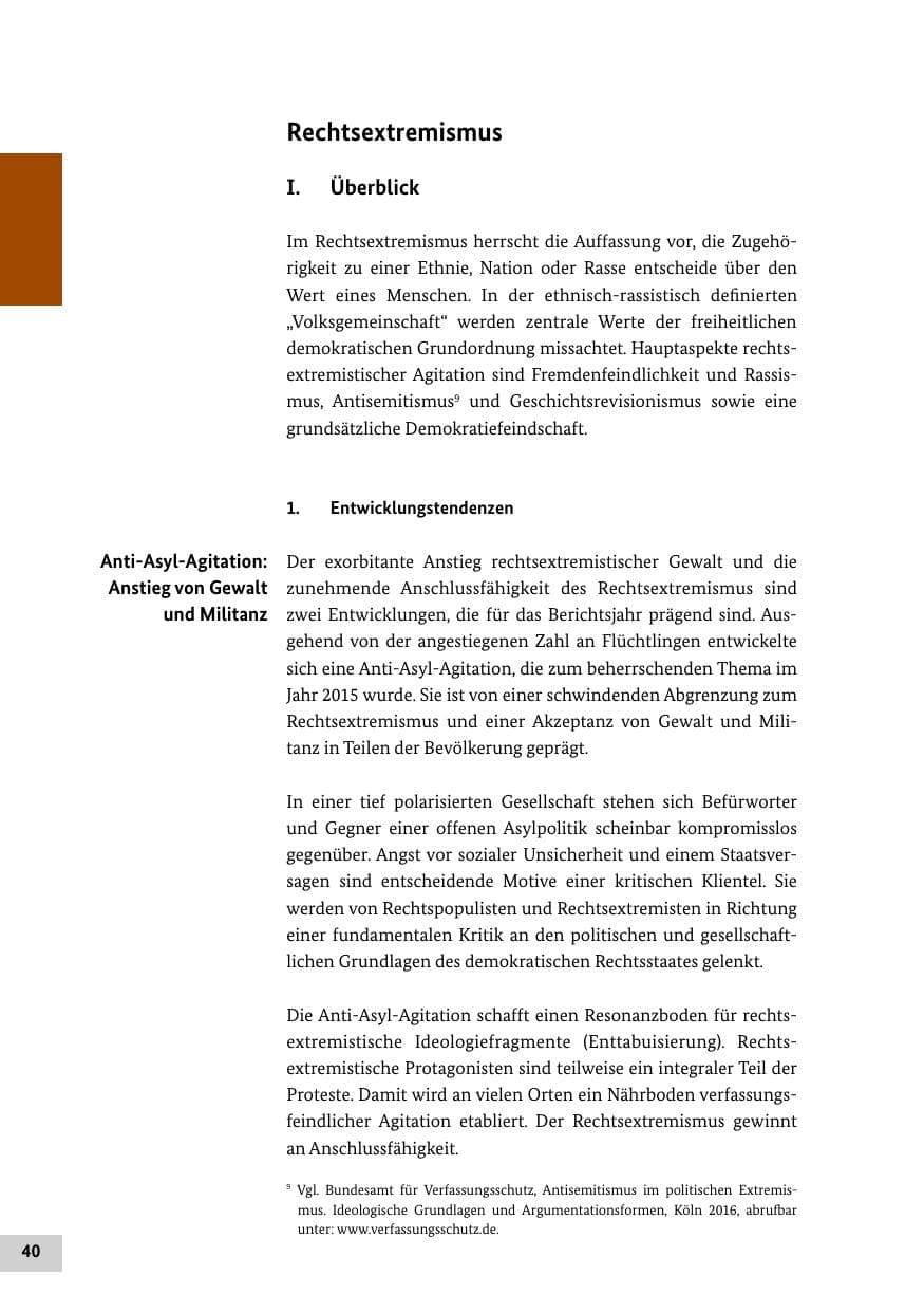 Seite 39 des Verfassungsschutzbericht 2015 Bund