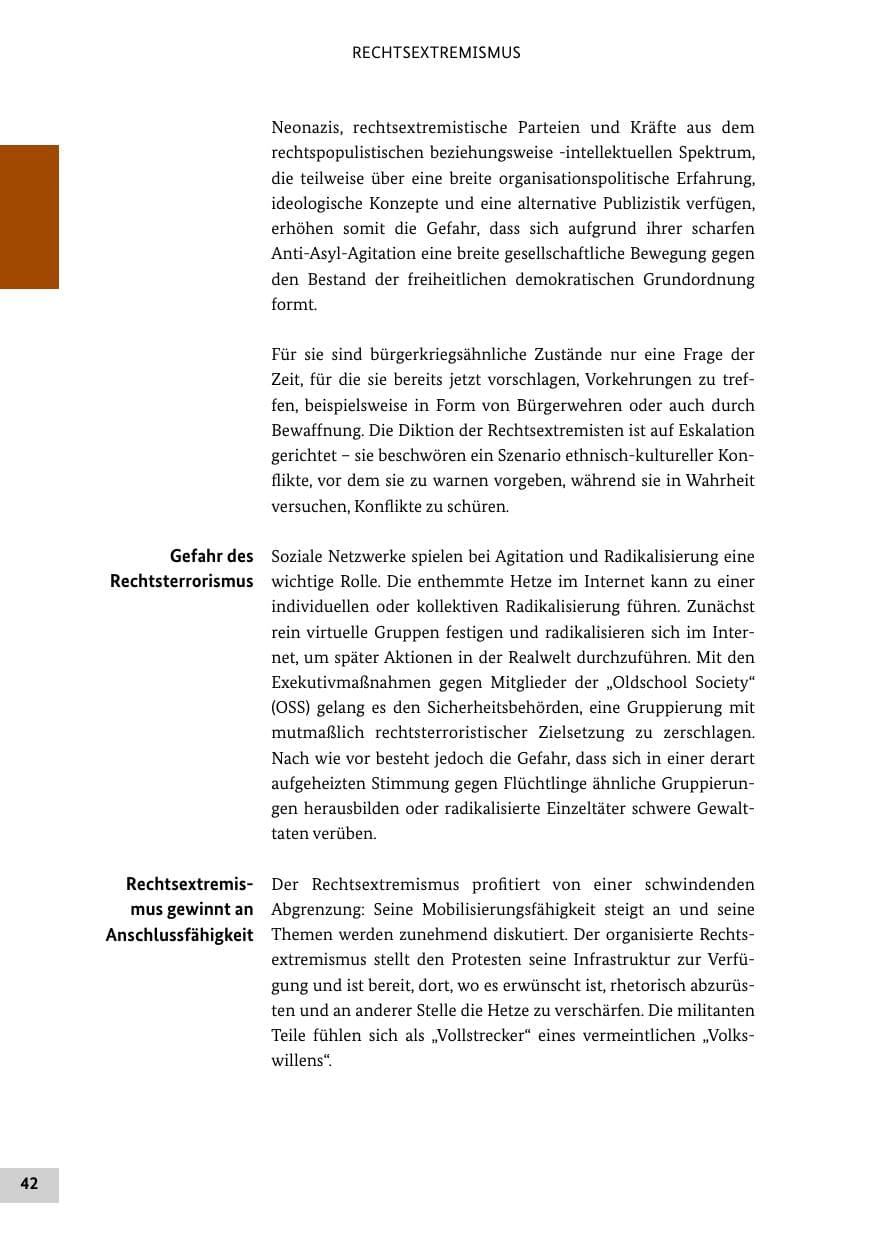 Seite 41 des Verfassungsschutzbericht 2015 Bund