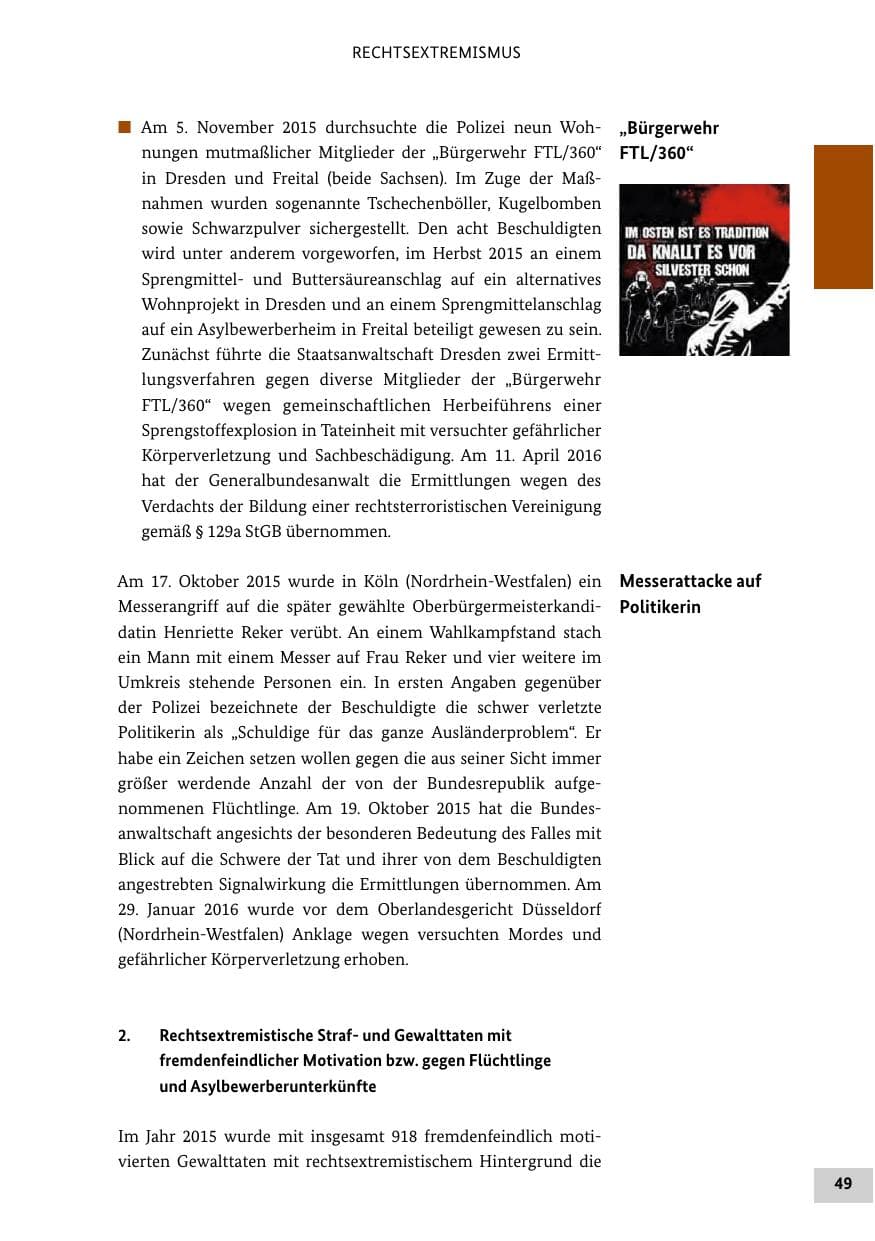 Seite 48 des Verfassungsschutzbericht 2015 Bund