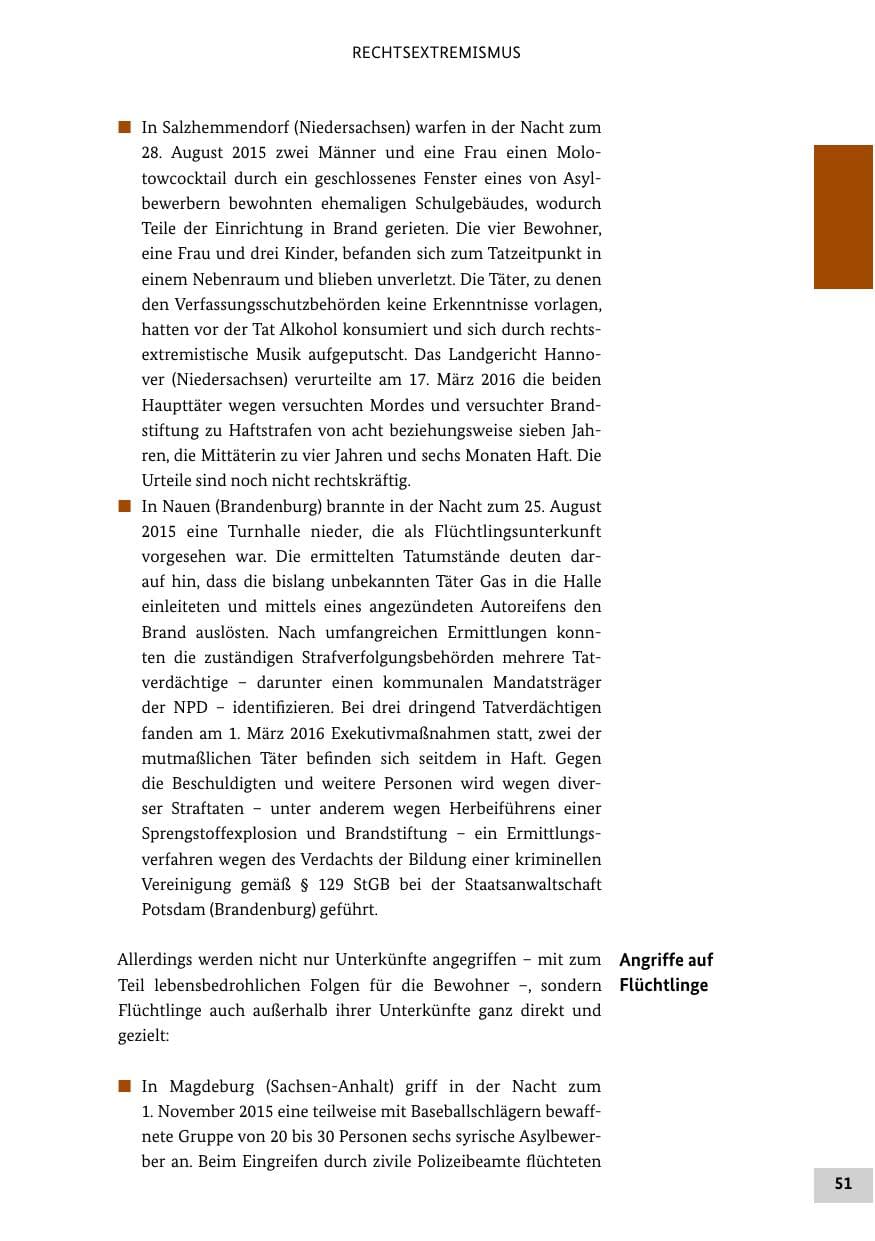 Seite 50 des Verfassungsschutzbericht 2015 Bund