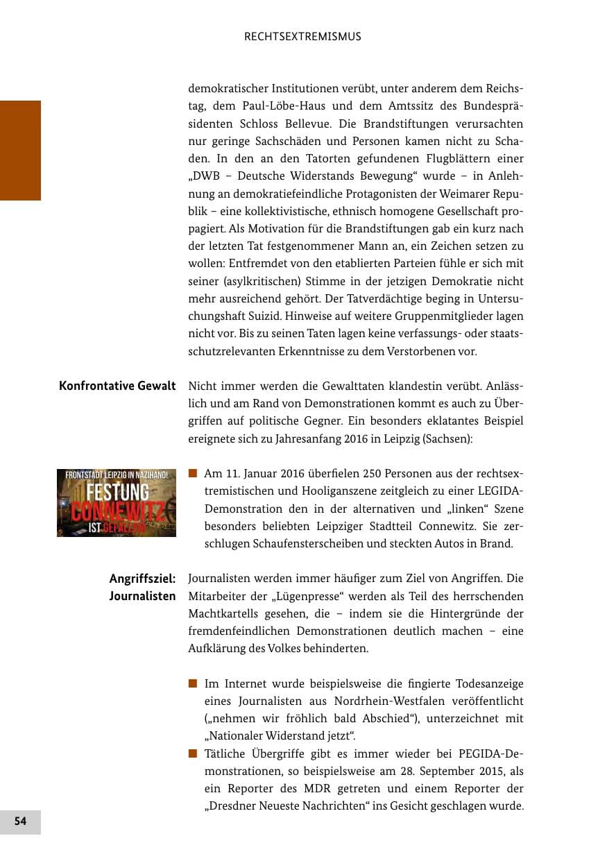 Seite 53 des Verfassungsschutzbericht 2015 Bund