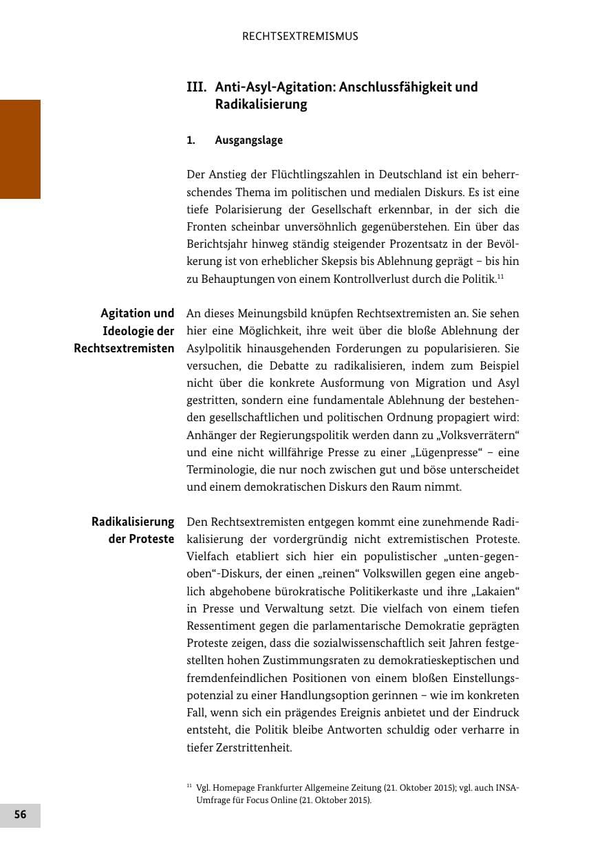 Seite 55 des Verfassungsschutzbericht 2015 Bund