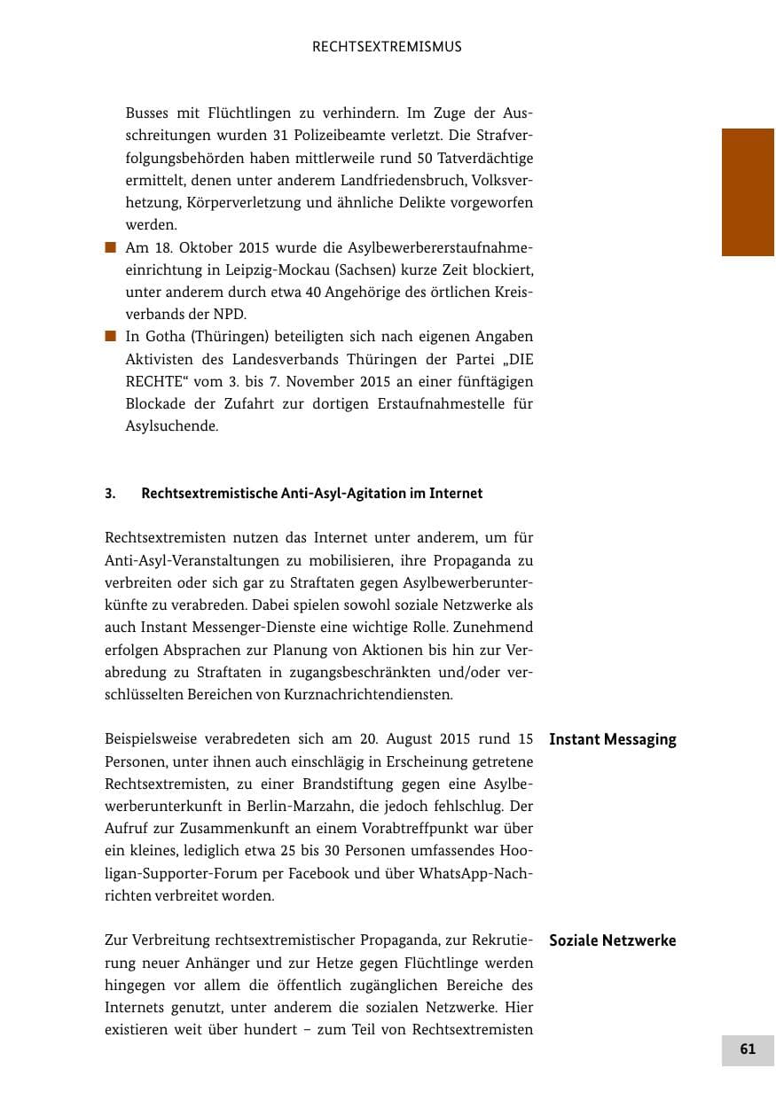 Seite 60 des Verfassungsschutzbericht 2015 Bund