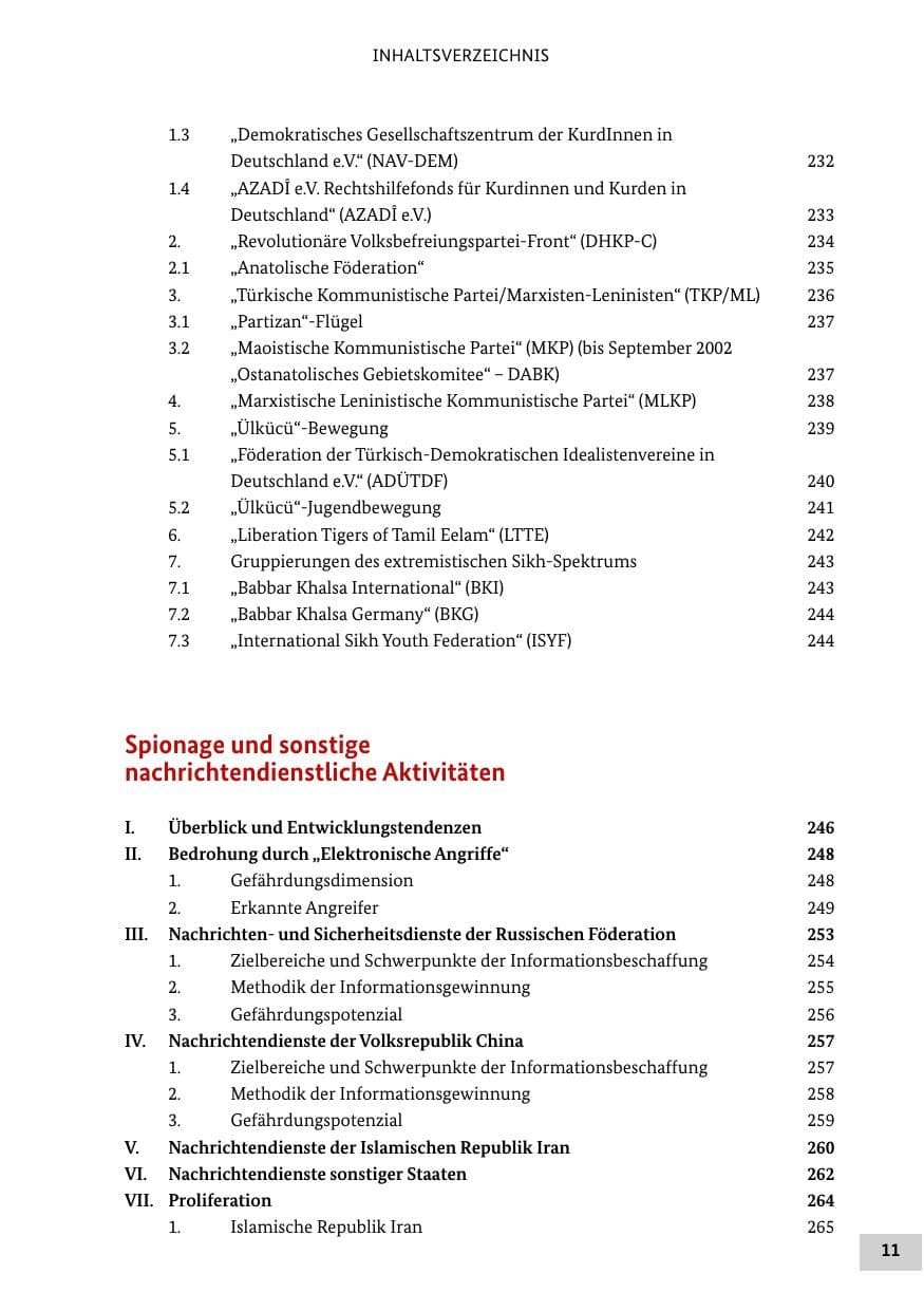Seite 10 des Verfassungsschutzbericht 2015 Bund