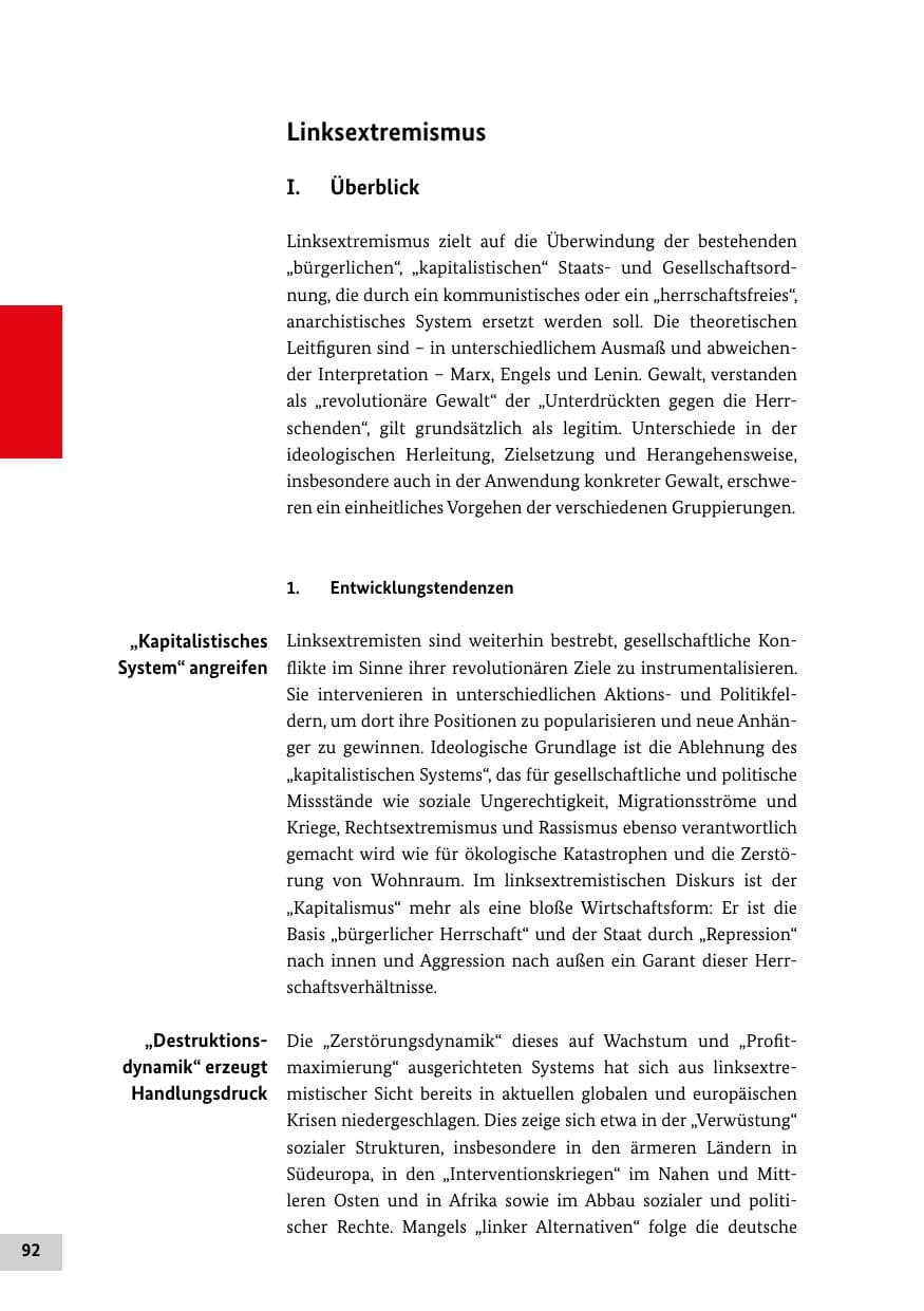 Seite 91 des Verfassungsschutzbericht 2015 Bund