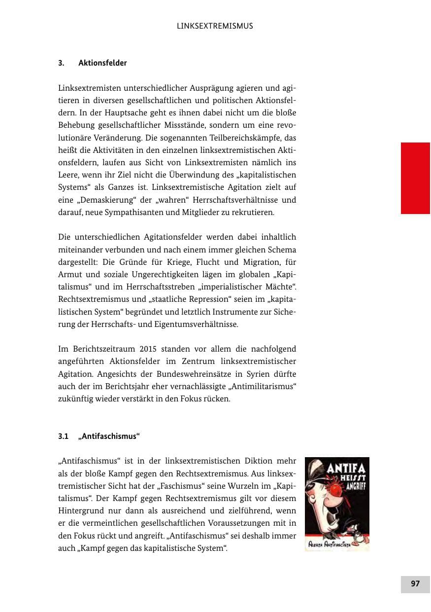 Seite 96 des Verfassungsschutzbericht 2015 Bund