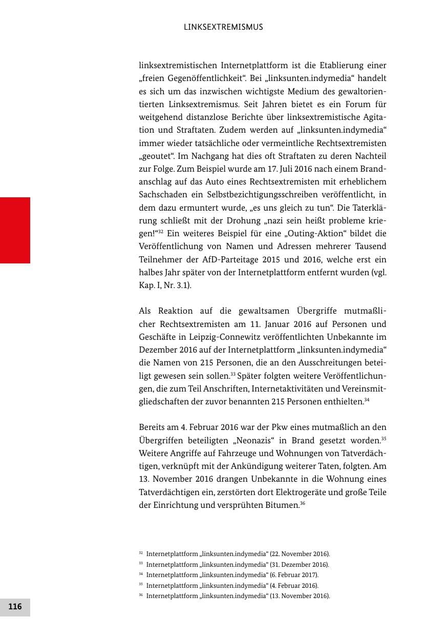 Seite 115 des Verfassungsschutzbericht 2016 Bund