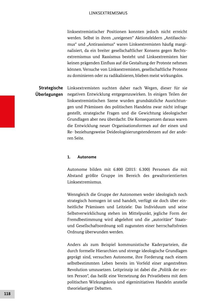 Seite 117 des Verfassungsschutzbericht 2016 Bund