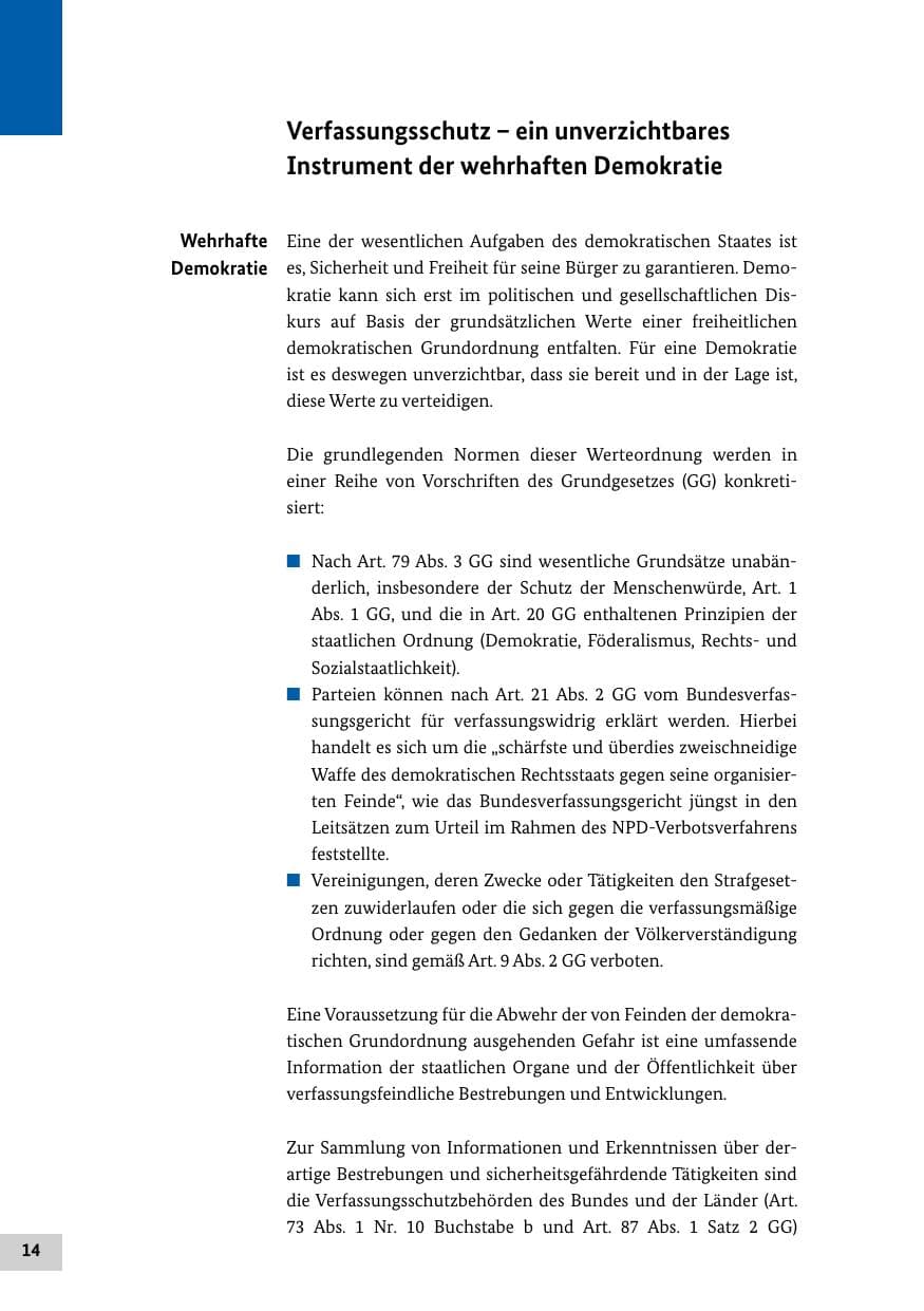 Seite 13 des Verfassungsschutzbericht 2016 Bund